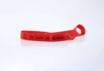 Bracelet ruban personnalisé avec FERMETURE pour EVJF, annonce, anniversaire  écriture et motif au choix -  France